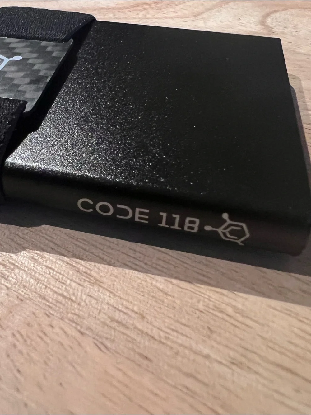 CODE 118 RFID Blocking Card Holder Wallet Slim Black Aluminum